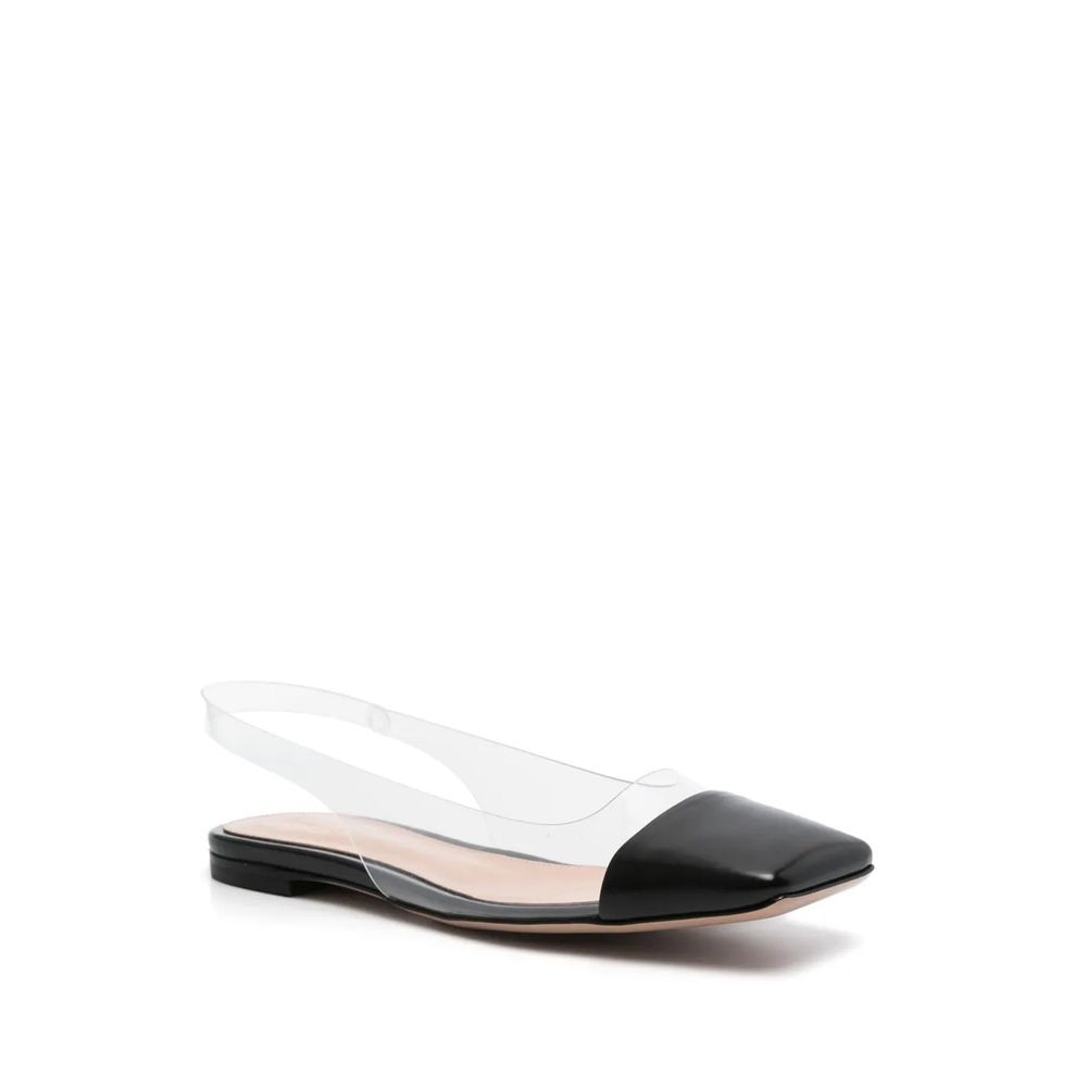 Boutures plates à bride arrière Plexi de Gianvito Rossi