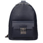 Pineider Blue Leather Backpack