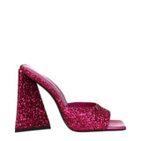 The Attico Pink Plastic Platforms - Sandals à Talons Hauts pour Femmes