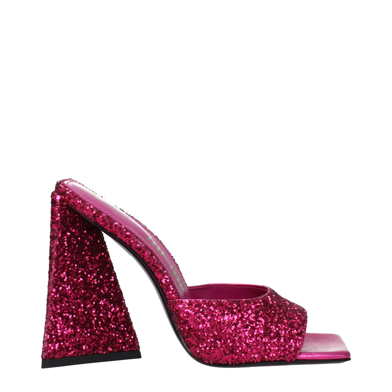 The Attico Pink Plastic Platforms - Sandals à Talons Hauts pour Femmes