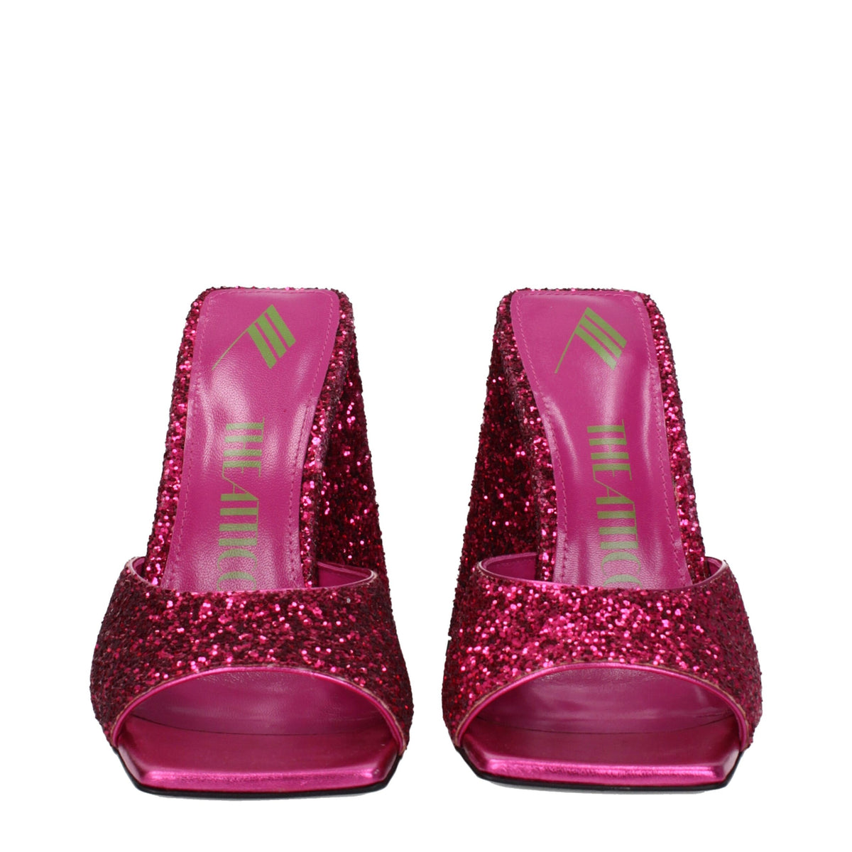 The Attico Pink Plastic Platforms - Sandals à Talons Hauts pour Femmes