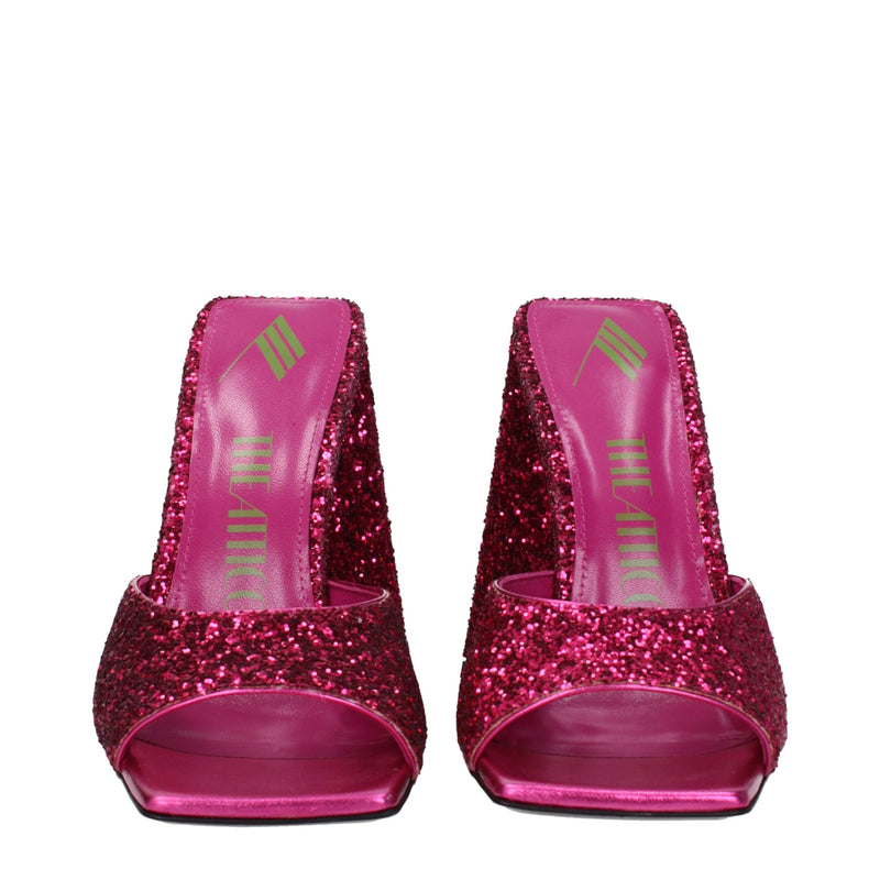 The Attico Pink Plastic Platforms - Sandals à Talons Hauts pour Femmes