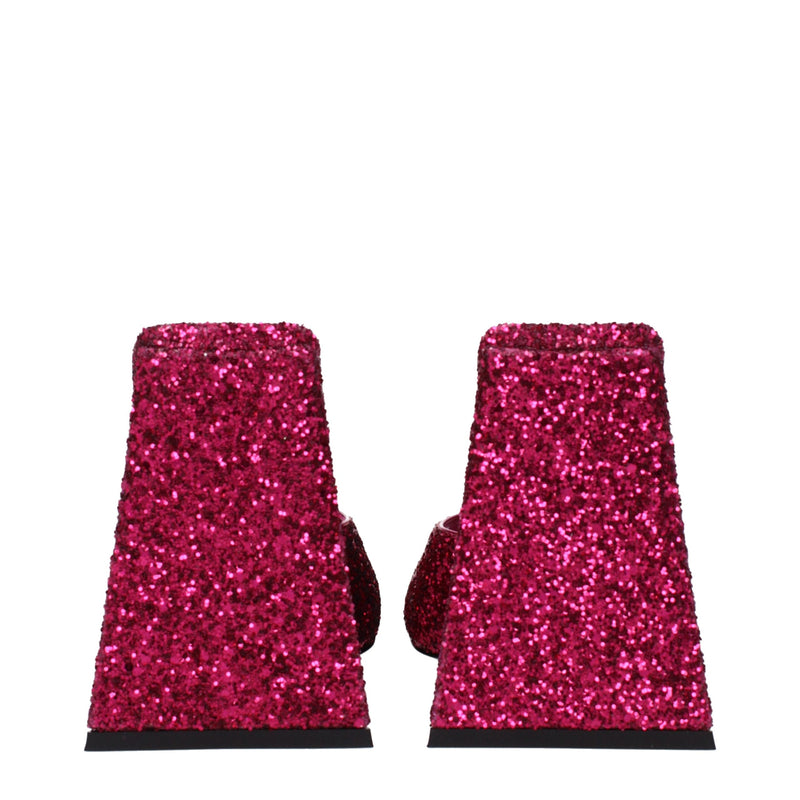 The Attico Pink Plastic Platforms - Sandals à Talons Hauts pour Femmes