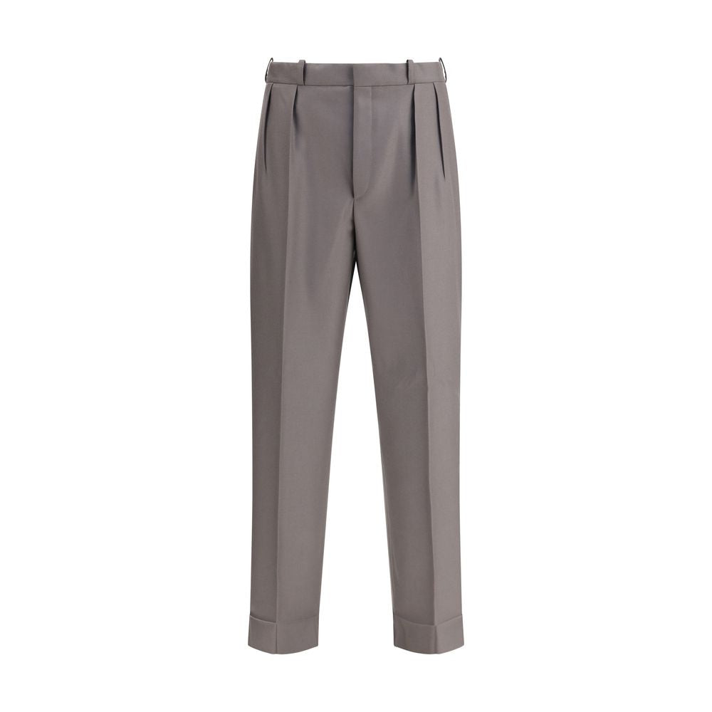 Pantalon en laine verte de Margiela