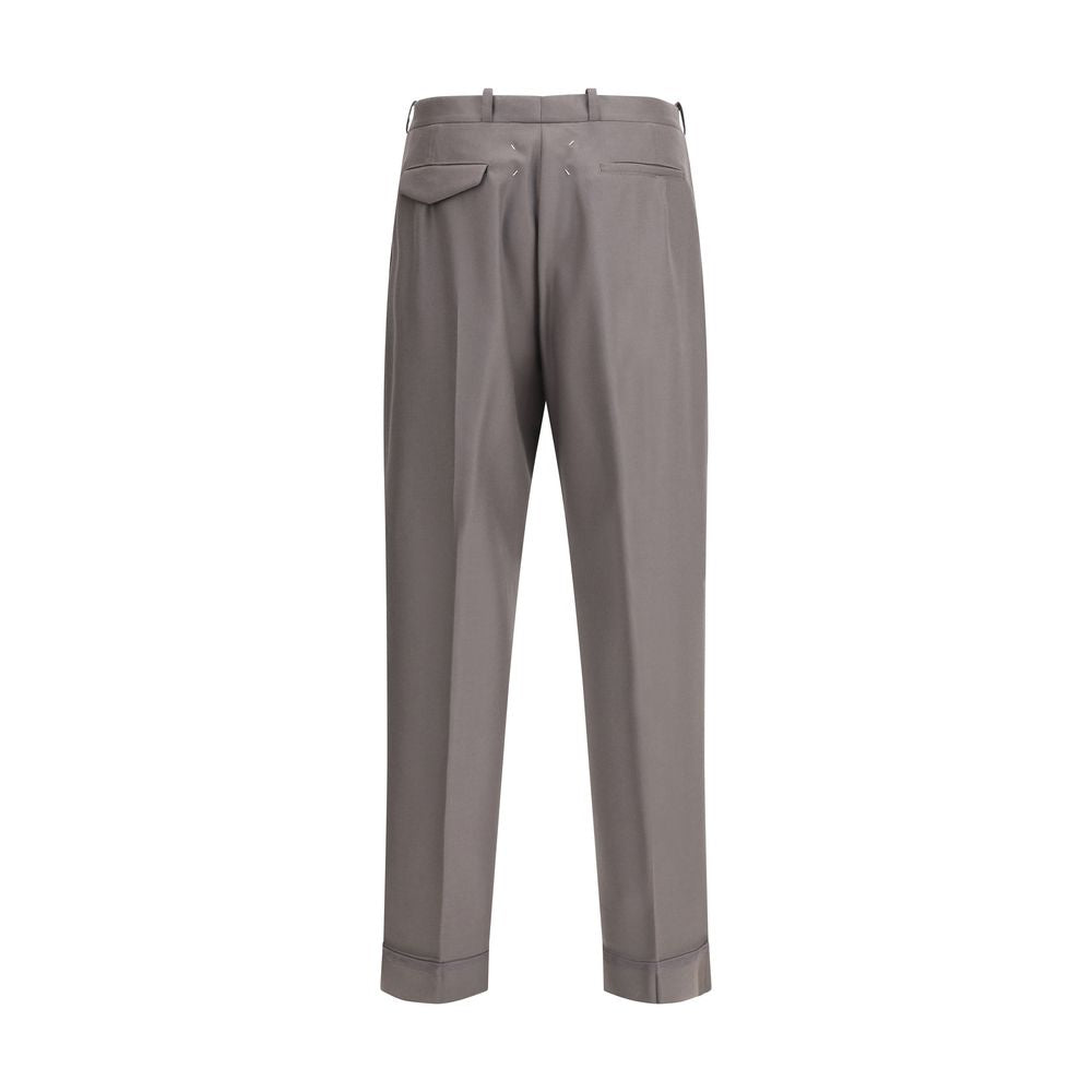 Pantalon en laine verte de Margiela