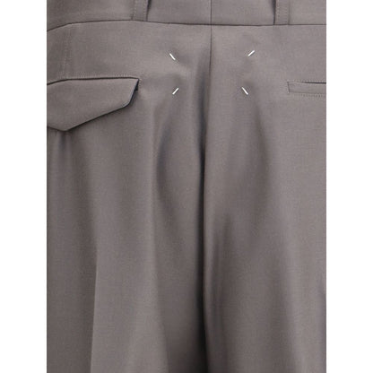 Pantalon en laine verte de Margiela