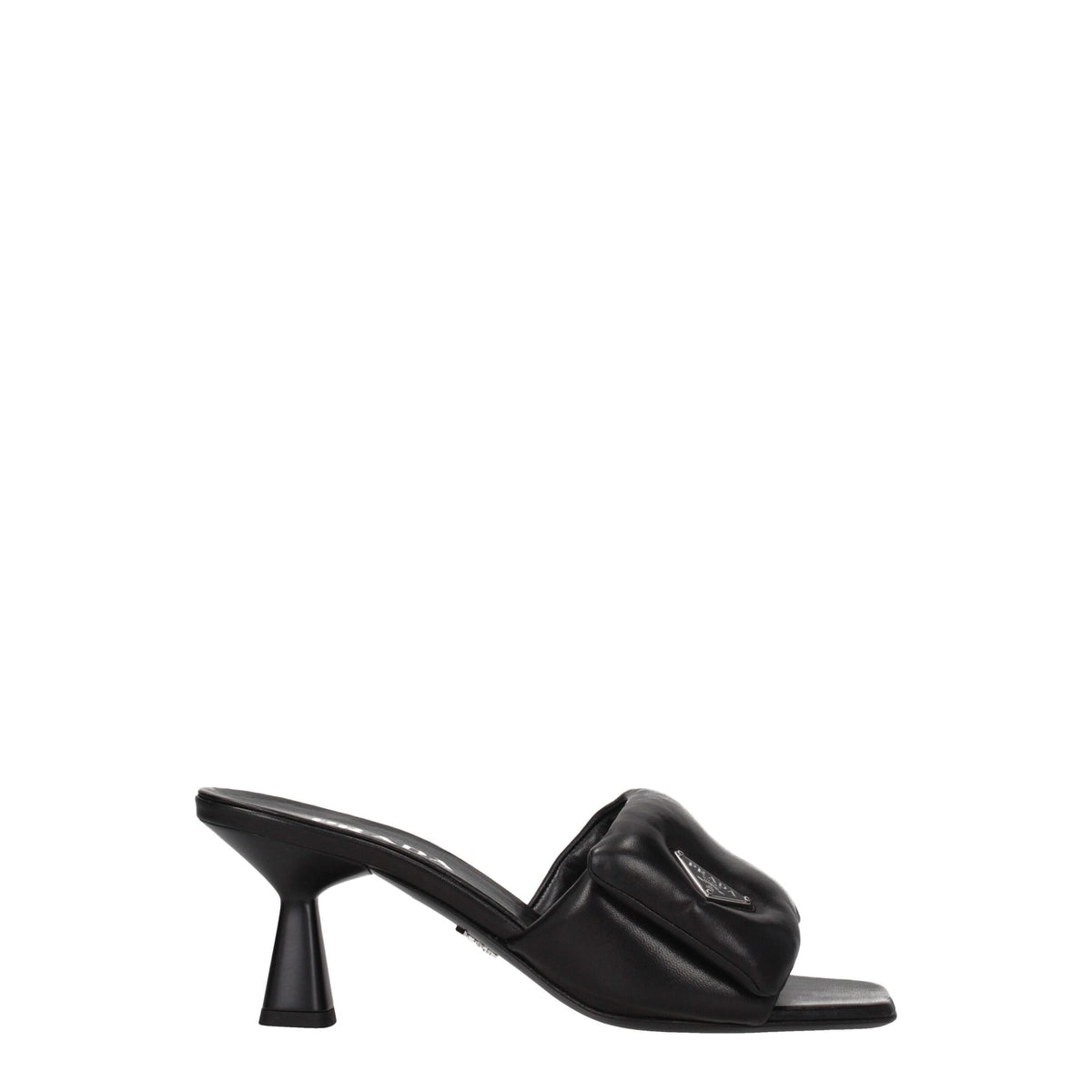 Prada Sandales à plateforme en cuir noir pour femmes - Élégance et confort