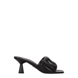 Prada Sandales à plateforme en cuir noir pour femmes - Élégance et confort