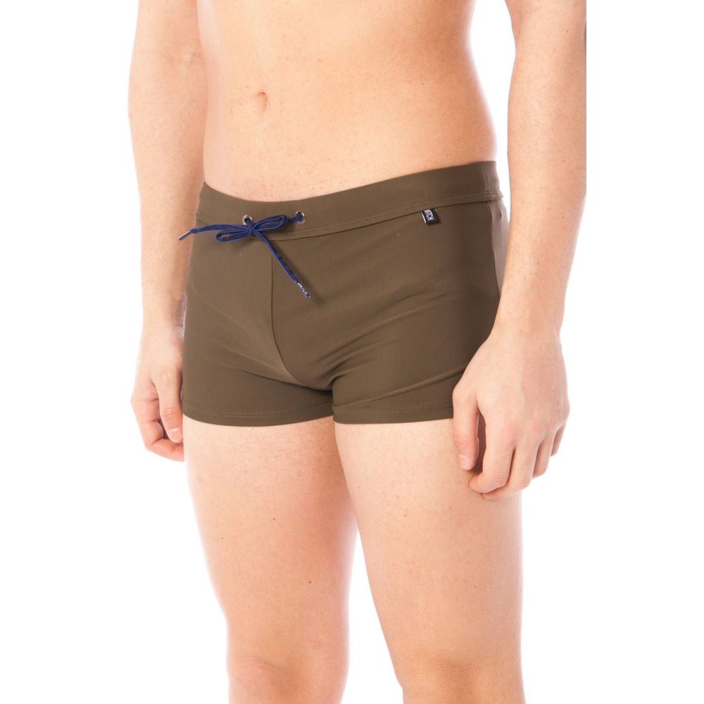 Datch Green Elastane Swimwear - Stylish and Comfortable Swim Trunks
