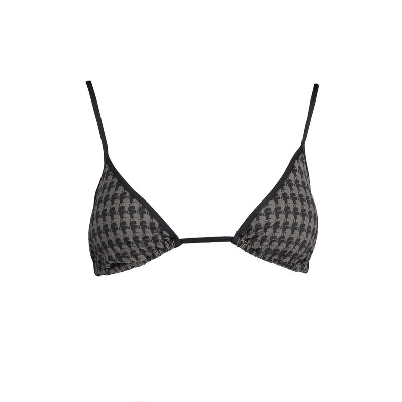 Maillot de bain triangle noir en élasthanne Karl Lagerfeld