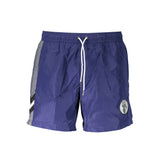 Karl Lagerfeld Blue Polyester Swimwear - Medium Sea Boxer