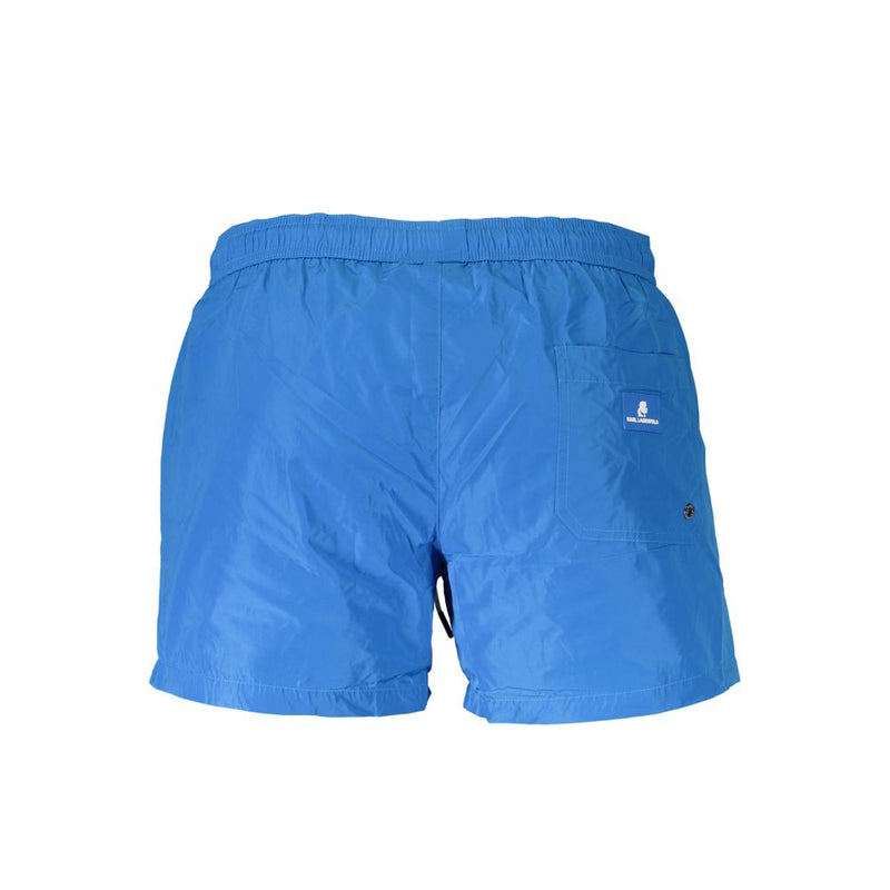 Karl Lagerfeld KA-5580-S Blue Polyester Swim Boxer Shorts