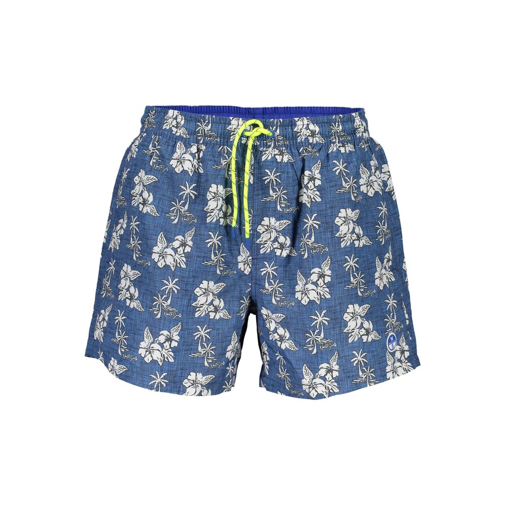 North Sails Blue Polyester Swimwear - Men's Boxer Shorts