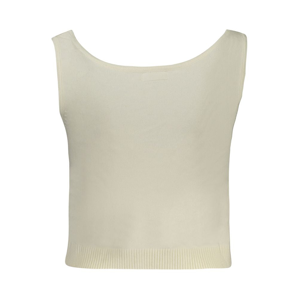 Guess Jeans Tank Top Femme Blanc en Polyester - Chic et Confortable