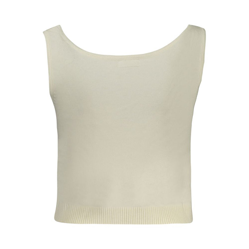 Guess Jeans Tank Top Femme Blanc en Polyester - Chic et Confortable
