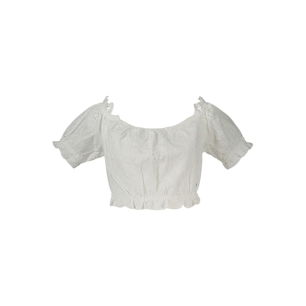 Guess Jeans Chemise Blanche en Coton pour Femmes - Élégante et Polyvalente