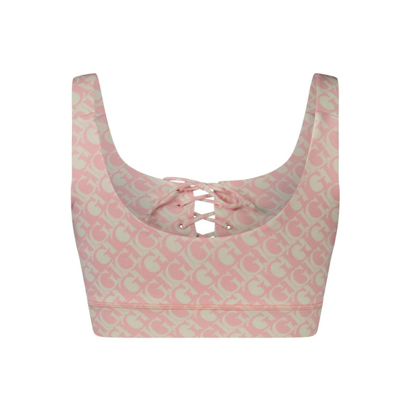 Guess Jeans Chemisier Rose en Polyester avec Bretelles Larges