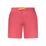 Napapijri Red Polyamide Swim Boxer Shorts for Men