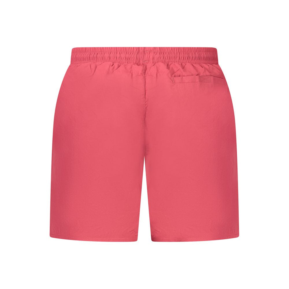 Napapijri Red Polyamide Swim Boxer Shorts for Men
