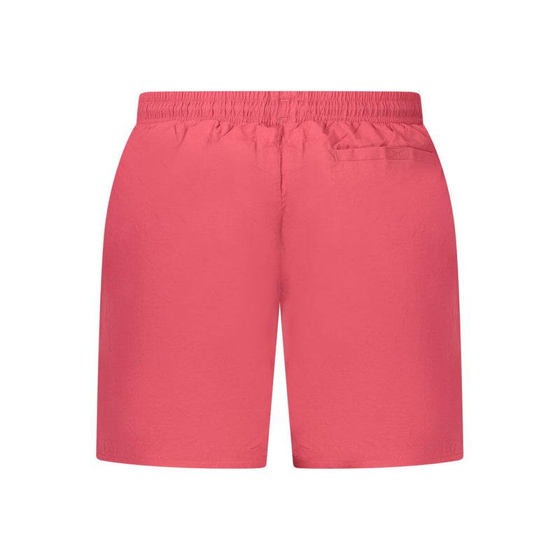 Napapijri Red Polyamide Swim Boxer Shorts for Men
