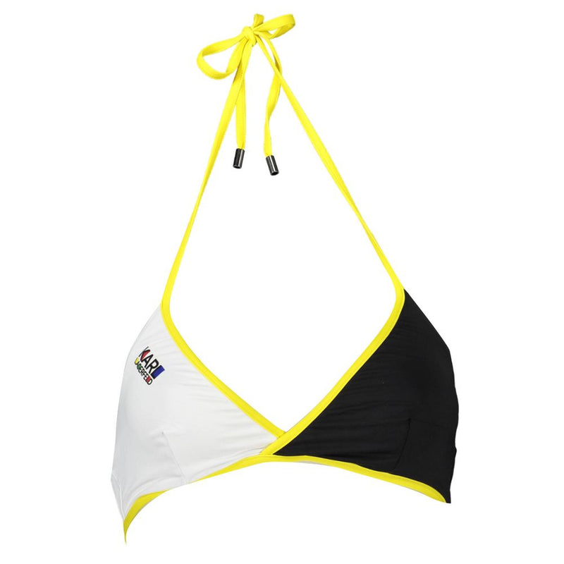 Maillot de bain triangle noir en élasthanne Karl Lagerfeld
