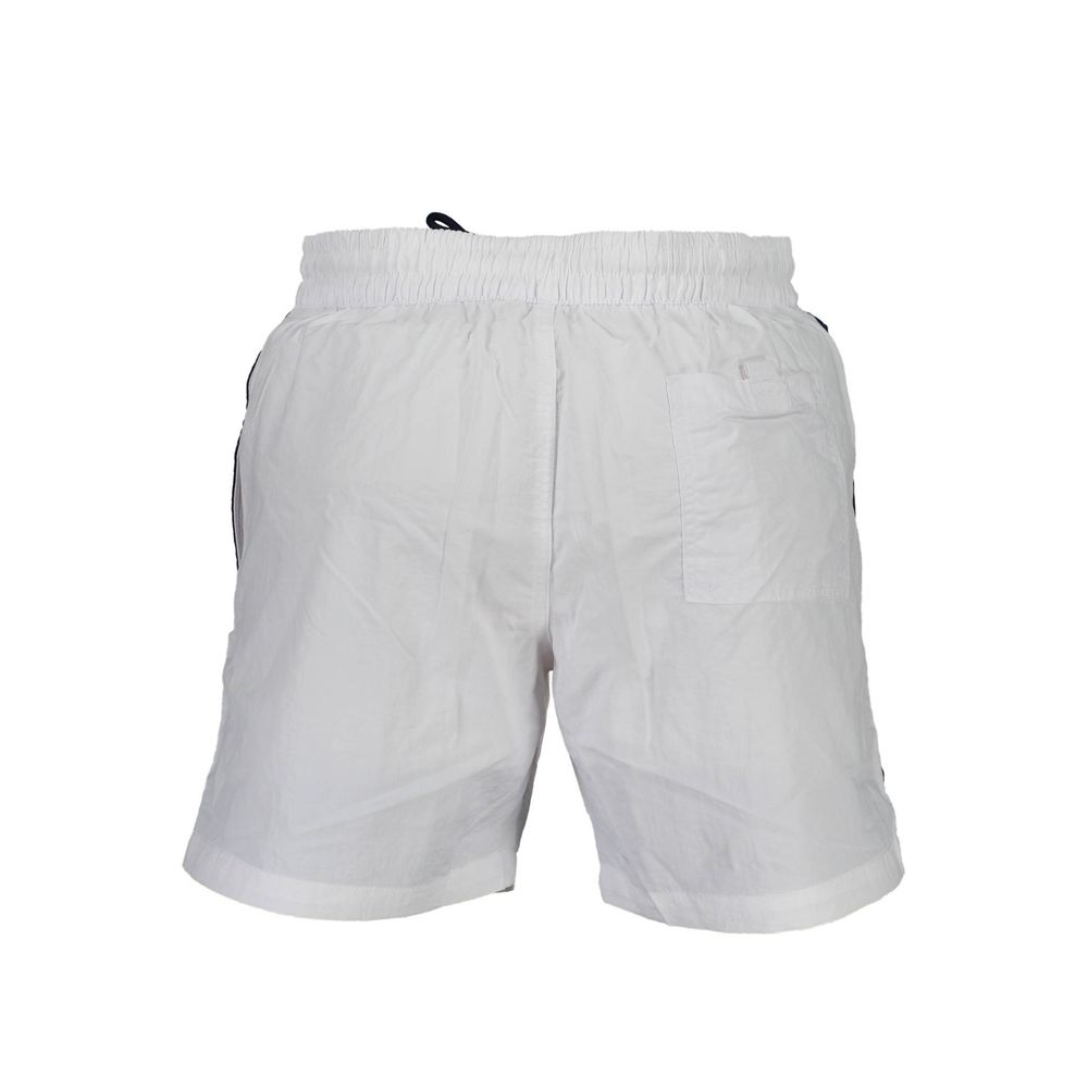 Shorts de bain en polyamide blanc Norway 1963 pour hommes