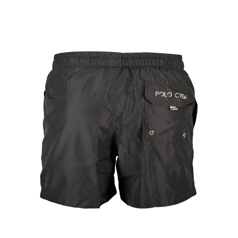 La Martina Black Polyester Swimwear - Comfort and Style for Men