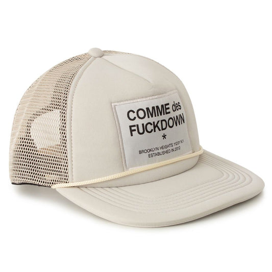 Comme Des Fuckdown beige polyester hoed