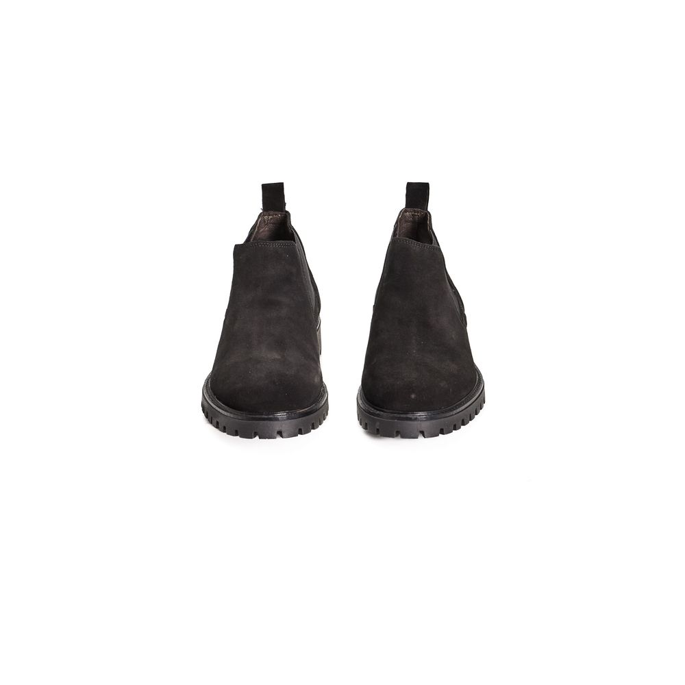 Roberto Pepe Luxury Black Calfskin Men's Chelsea Boots