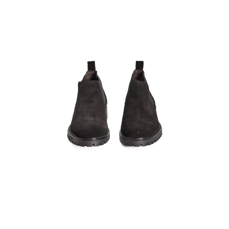 Roberto Pepe Luxury Black Calfskin Men's Chelsea Boots