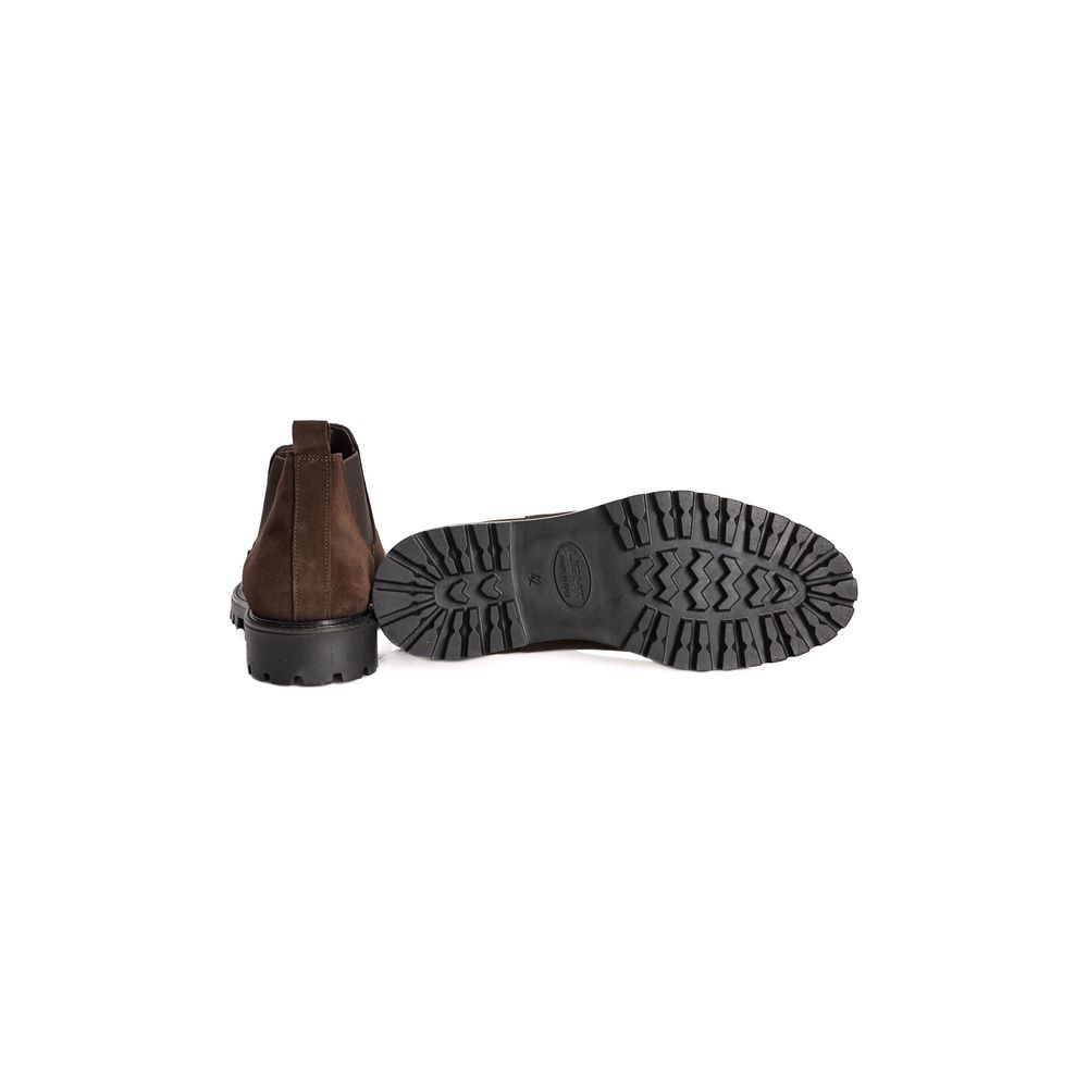 Roberto Pepe Luxury Bottes en Cuir Brun pour Homme