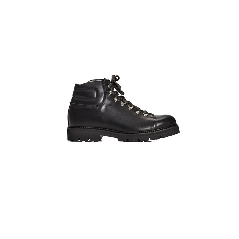 Roberto Pepe Luxury Black Calfskin Men Boot - Élégant et Durable