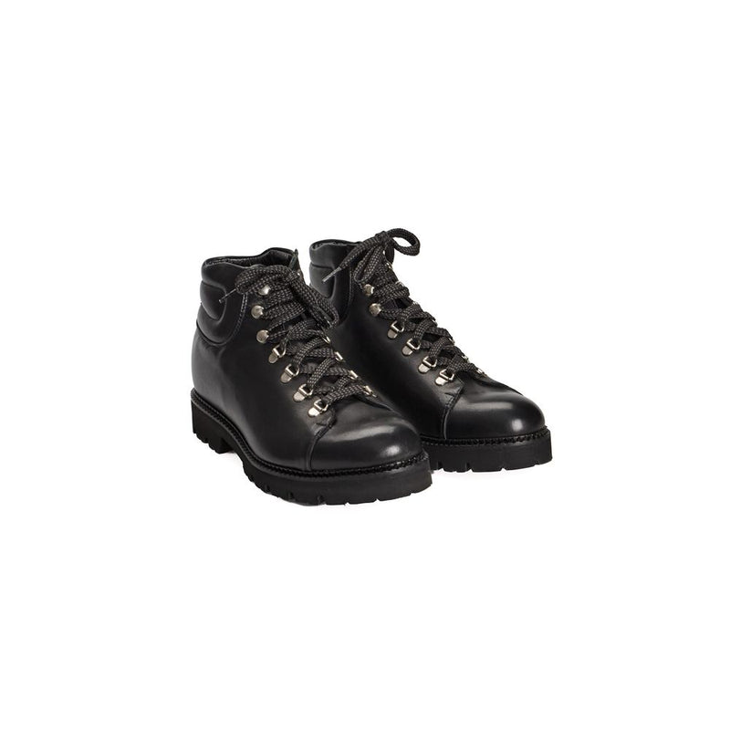 Roberto Pepe Luxury Black Calfskin Men Boot - Élégant et Durable