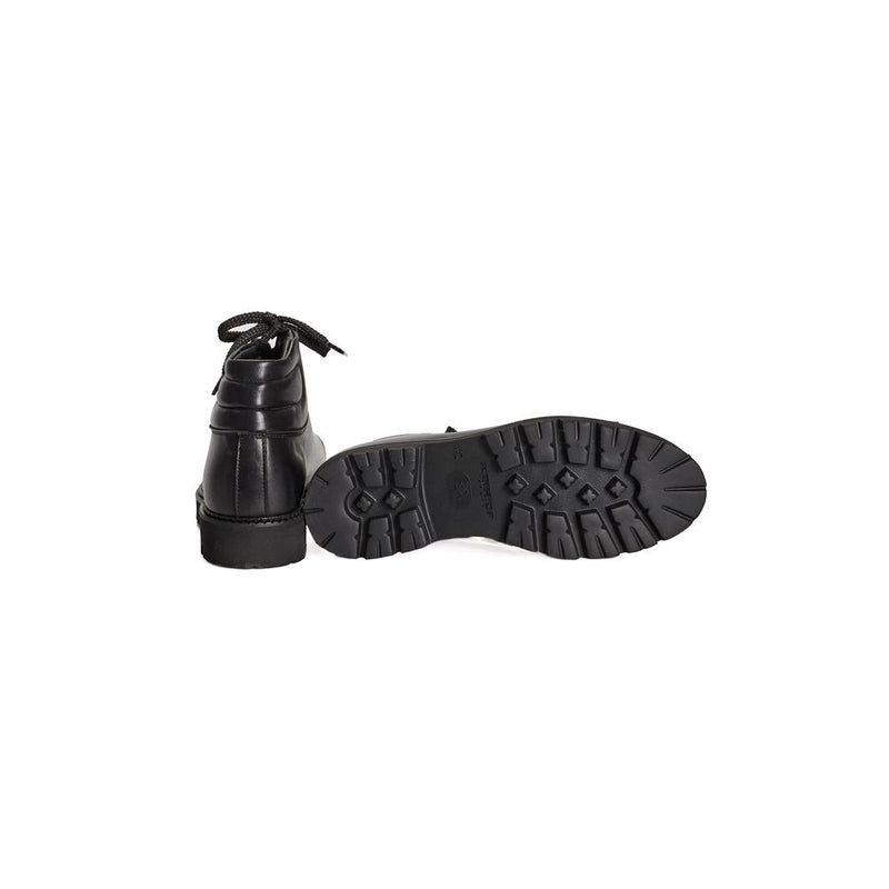 Roberto Pepe Luxury Black Calfskin Men Boot - Élégant et Durable