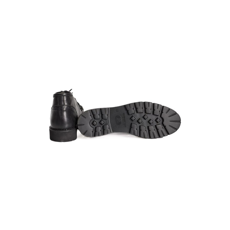 Roberto Pepe Luxury Black Calfskin Men Boot