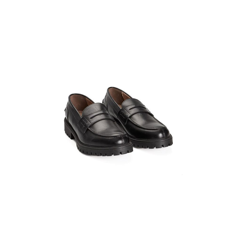 Roberto Pepe Luxury Black Calfskin Men's Loafer