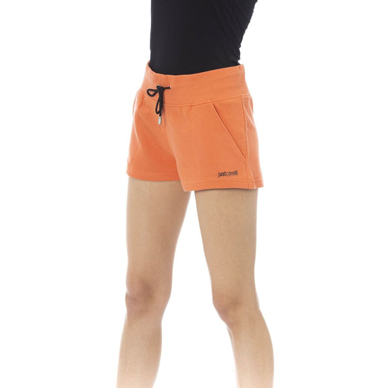 Just Cavalli Orange Cotton Women Short - Trendy Streetwear