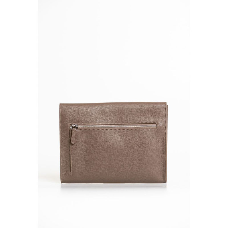 Trussardi Bruine Polyester Heren Clutch
