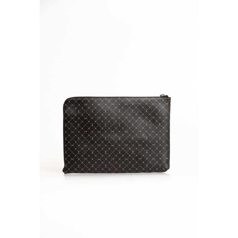 Trussardi Black Leather Men Clutch - Elegant and Stylish