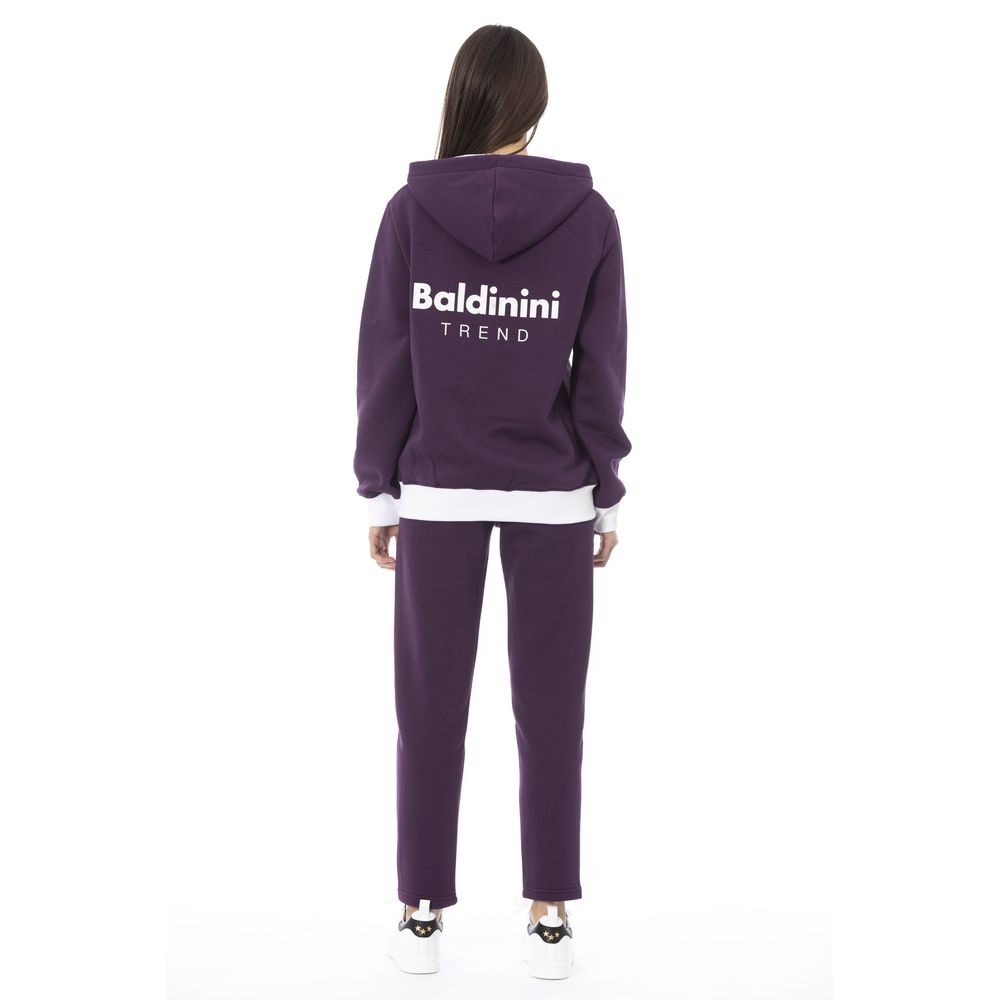 Baldinini Trend Purple Cotton Women's Sweater - Stylish Comfort
