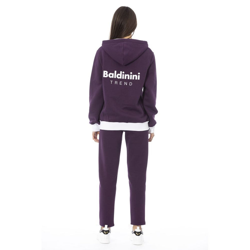 Baldinini Trend Purple Cotton Women's Sweater - Stylish Comfort