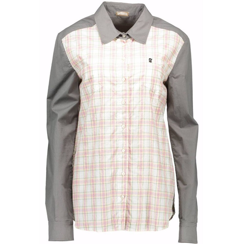 John Galliano Gray Cotton Shirt - Élégance et Confort