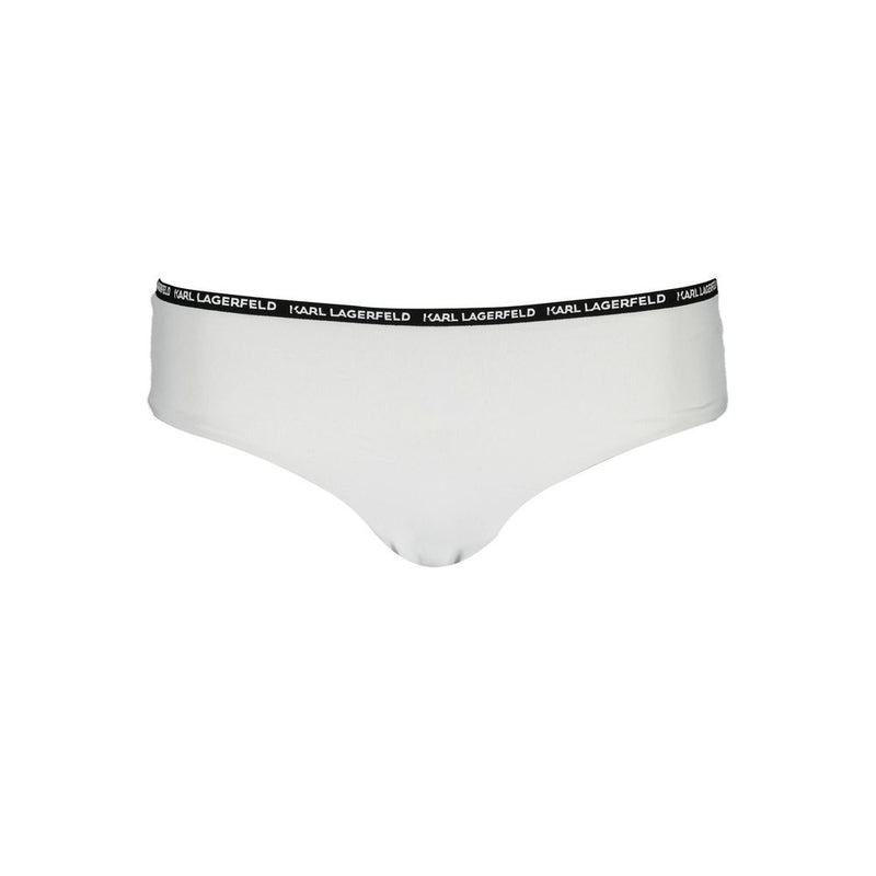 Karl Lagerfeld White Elastane Swimwear for Women - Stylish Comfort