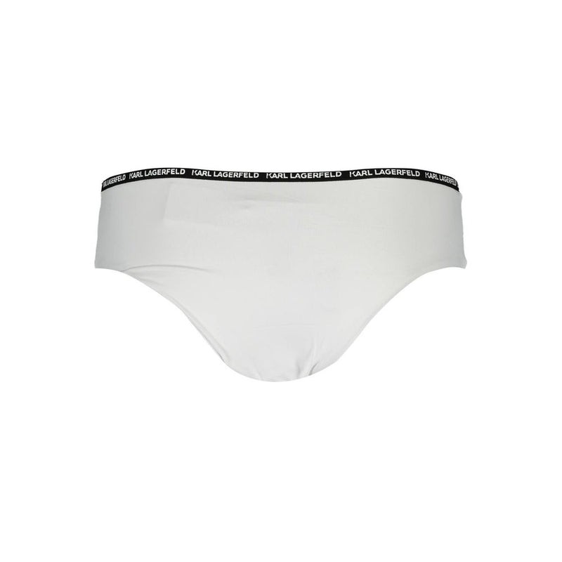 Karl Lagerfeld White Elastane Swimwear for Women - Stylish Comfort