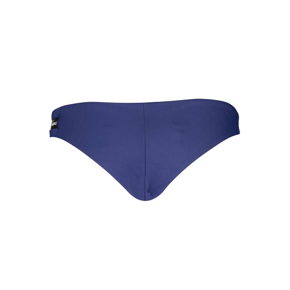 Karl Lagerfeld Blue Elastane Swim Briefs for Women