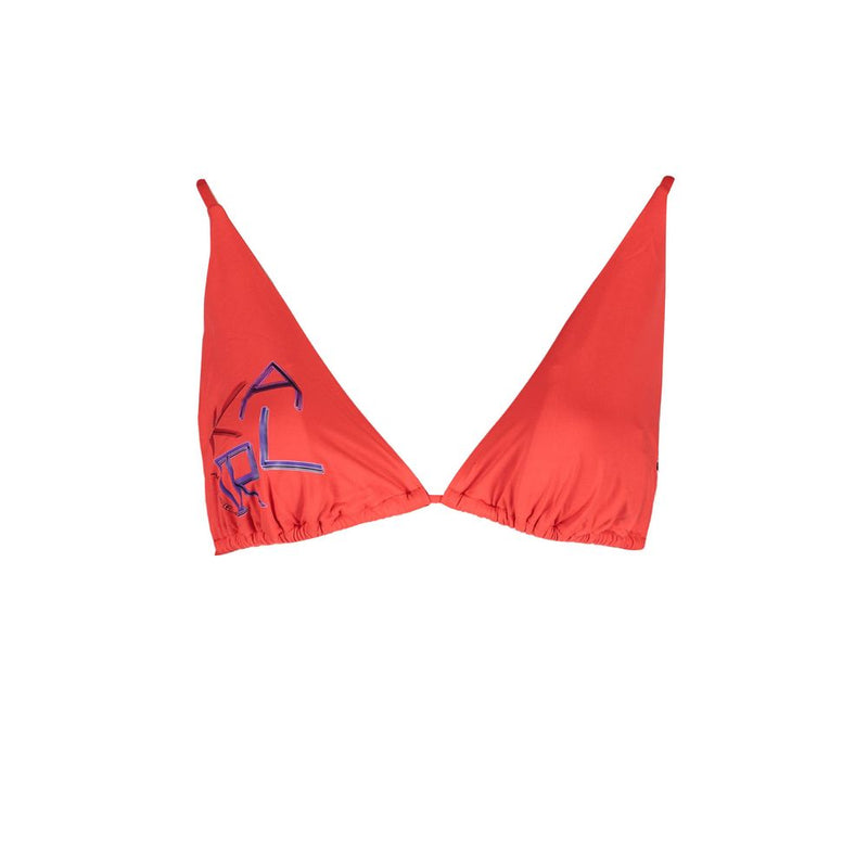 Maillot de bain triangle rouge en élasthanne Karl Lagerfeld