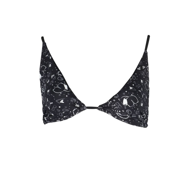 Karl Lagerfeld Black Elastane Triangle Swimsuit - Chic & Comfortable