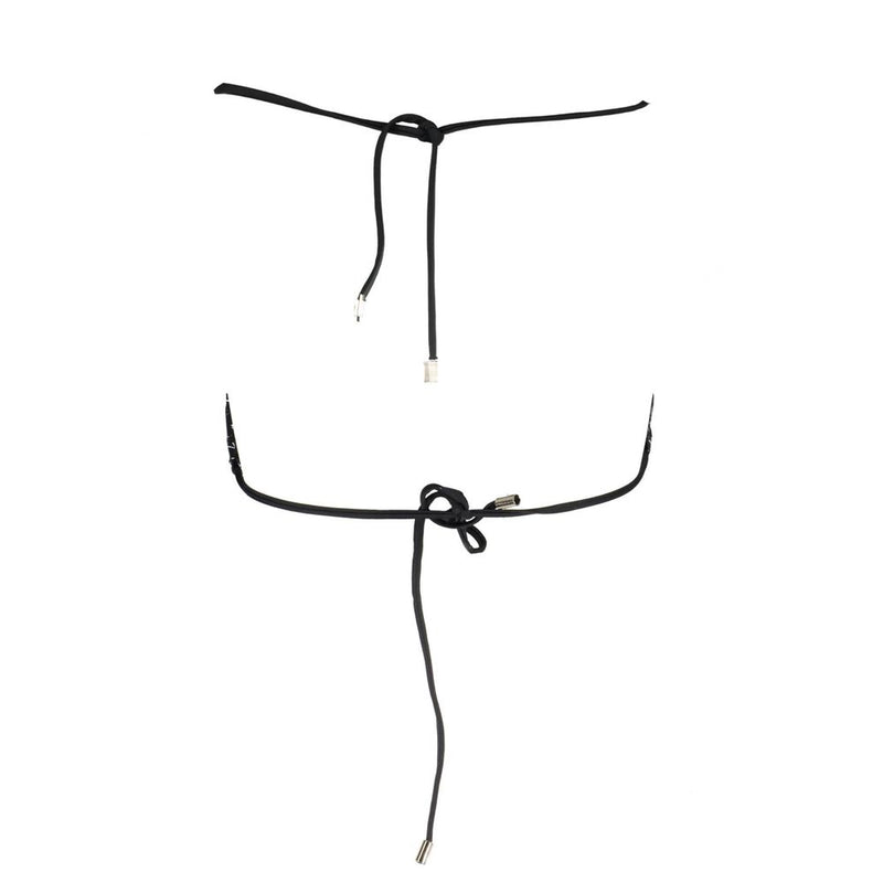 Karl Lagerfeld Black Elastane Triangle Swimsuit - Chic & Comfortable