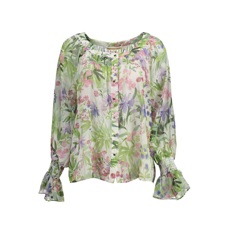 Kocca Green Polyester Shirt - Élégant Haut à Manches Longues Femme