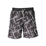 Karl Lagerfeld Black Polyester Long Sea Boxer Swimwear